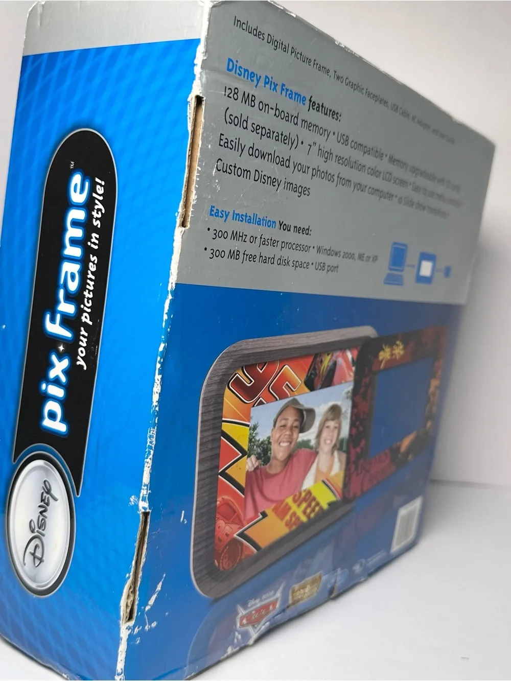Retro Disneyana Y2K Disney Digital Graphics Photo Frame-7” High Res LCD 128MB